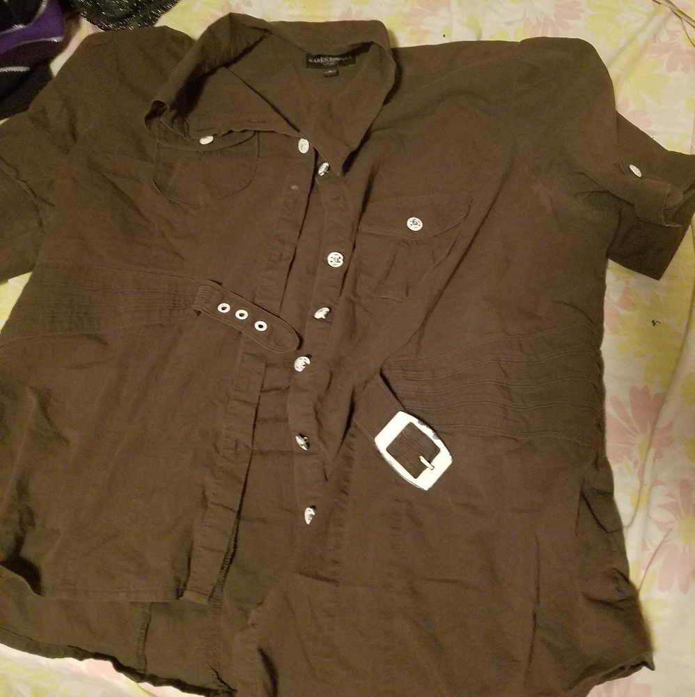 Karen Brooks button up shirt XL